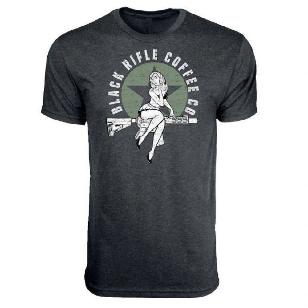 NIP Black Rifle Coffee Company Men's Company Coffee Bomber T-Shirt - Picture 2 of 5